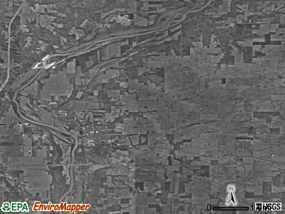 Troy township, Indiana satellite photo by USGS