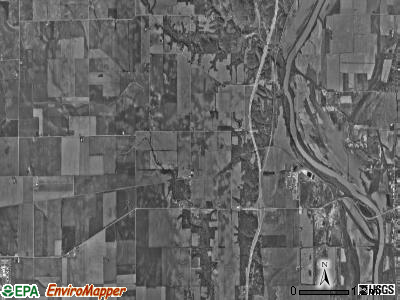 Mound township, Indiana satellite photo by USGS