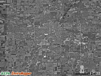 Anderson township, Indiana satellite photo by USGS