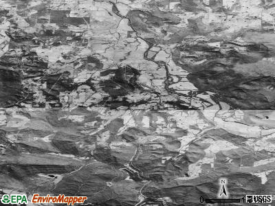 Durham township, Arkansas satellite photo by USGS