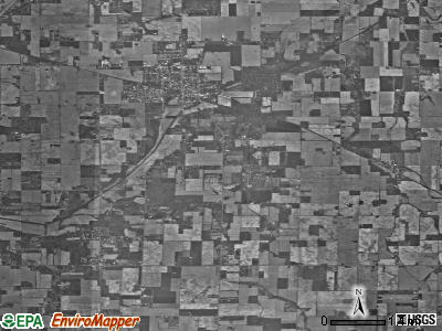 Fall Creek township, Indiana satellite photo by USGS