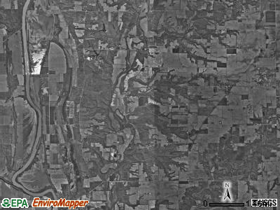 Fulton township, Indiana satellite photo by USGS