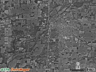 Henry township, Indiana satellite photo by USGS