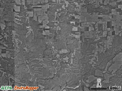Sugar Creek township, Indiana satellite photo by USGS
