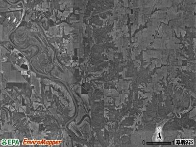 Liberty township, Indiana satellite photo by USGS