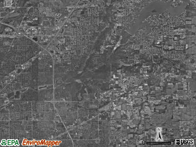 Lawrence township, Indiana satellite photo by USGS