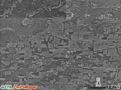 Penn township, Indiana satellite photo by USGS