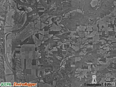 Reserve township, Indiana satellite photo by USGS