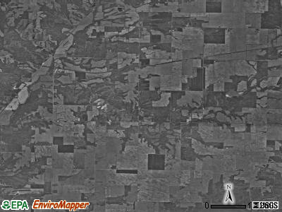 Greene township, Indiana satellite photo by USGS