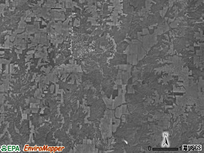 Adams township, Indiana satellite photo by USGS