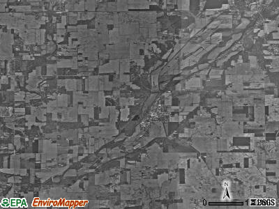 Ripley township, Indiana satellite photo by USGS