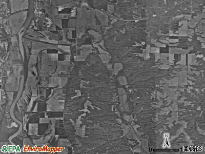 Wabash township, Indiana satellite photo by USGS