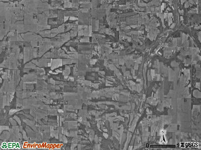Abington township, Indiana satellite photo by USGS