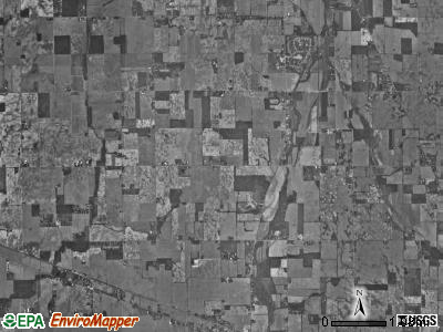 Brandywine township, Indiana satellite photo by USGS