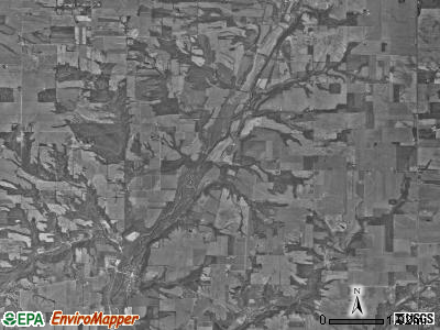 Brownsville township, Indiana satellite photo by USGS