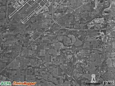 Decatur township, Indiana satellite photo by USGS