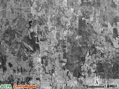 Cave township, Arkansas satellite photo by USGS