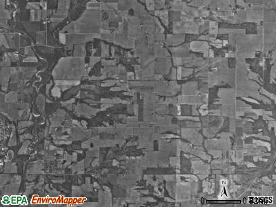 Waterloo township, Indiana satellite photo by USGS