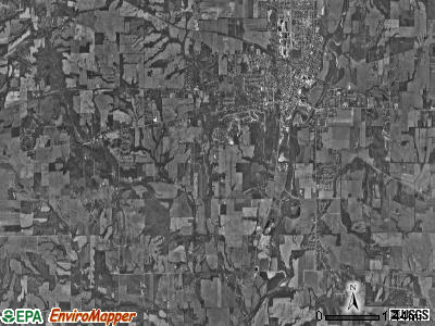 Connersville township, Indiana satellite photo by USGS