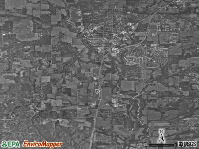 Brown township, Indiana satellite photo by USGS
