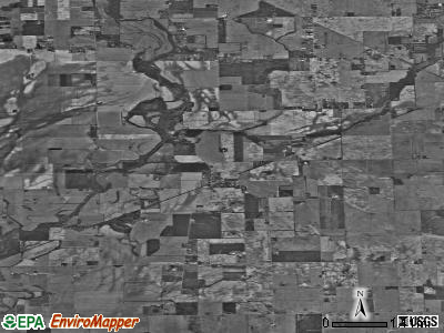 Sugar Creek township, Indiana satellite photo by USGS