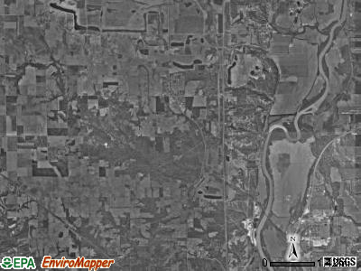Fayette township, Indiana satellite photo by USGS