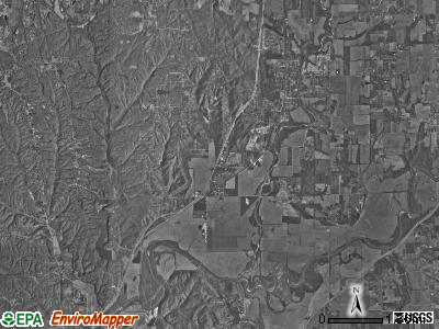 Clay township, Indiana satellite photo by USGS