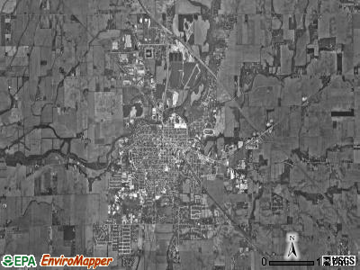 Addison township, Indiana satellite photo by USGS