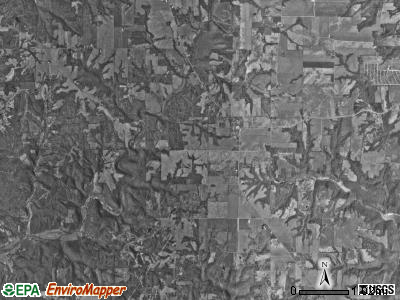 Blooming Grove township, Indiana satellite photo by USGS