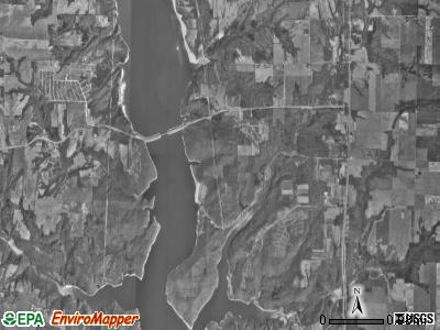 Fairfield township, Indiana satellite photo by USGS