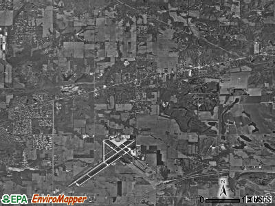 Lost Creek township, Indiana satellite photo by USGS