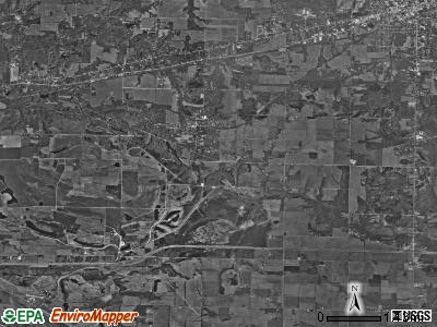 Posey township, Indiana satellite photo by USGS