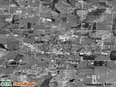 Lincoln township, Arkansas satellite photo by USGS