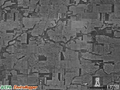 Clinton township, Indiana satellite photo by USGS