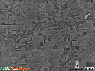 Noble township, Indiana satellite photo by USGS
