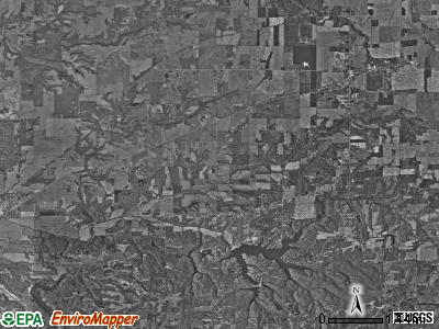 Hensley township, Indiana satellite photo by USGS