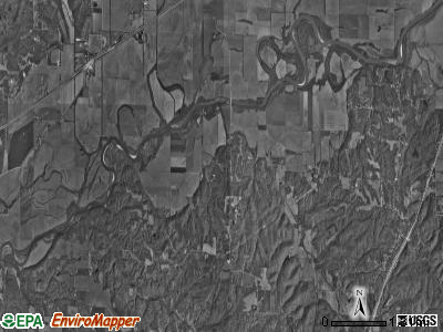 Baker township, Indiana satellite photo by USGS