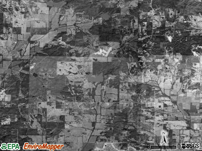 Powell township, Arkansas satellite photo by USGS