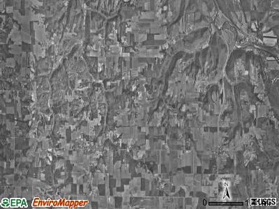 Highland township, Indiana satellite photo by USGS