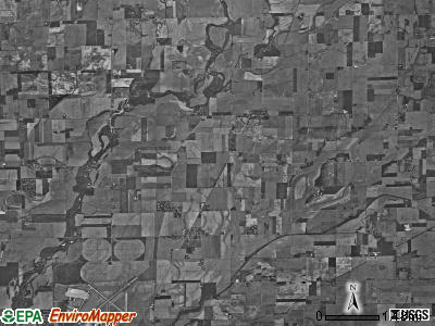 Flat Rock township, Indiana satellite photo by USGS