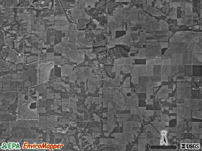 Pierson township, Indiana satellite photo by USGS