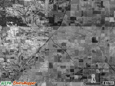 Brookland township, Arkansas satellite photo by USGS