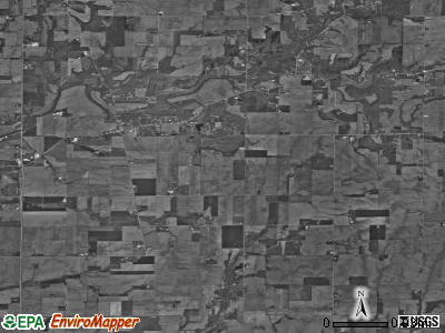 Clifty township, Indiana satellite photo by USGS