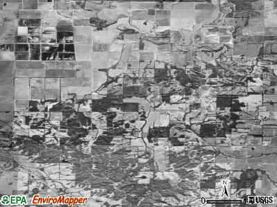 Chalk Bluff township, Arkansas satellite photo by USGS
