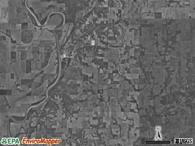 Fairbanks township, Indiana satellite photo by USGS