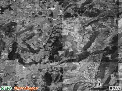 Cane Hill township, Arkansas satellite photo by USGS