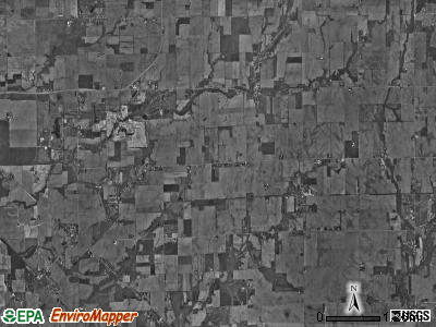 Rock Creek township, Indiana satellite photo by USGS