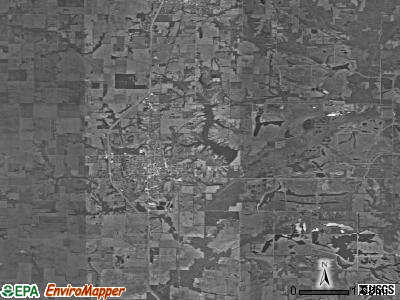 Hamilton township, Indiana satellite photo by USGS
