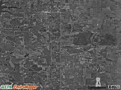 Wright township, Indiana satellite photo by USGS