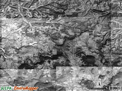 Bear Creek No. 6 township, Arkansas satellite photo by USGS